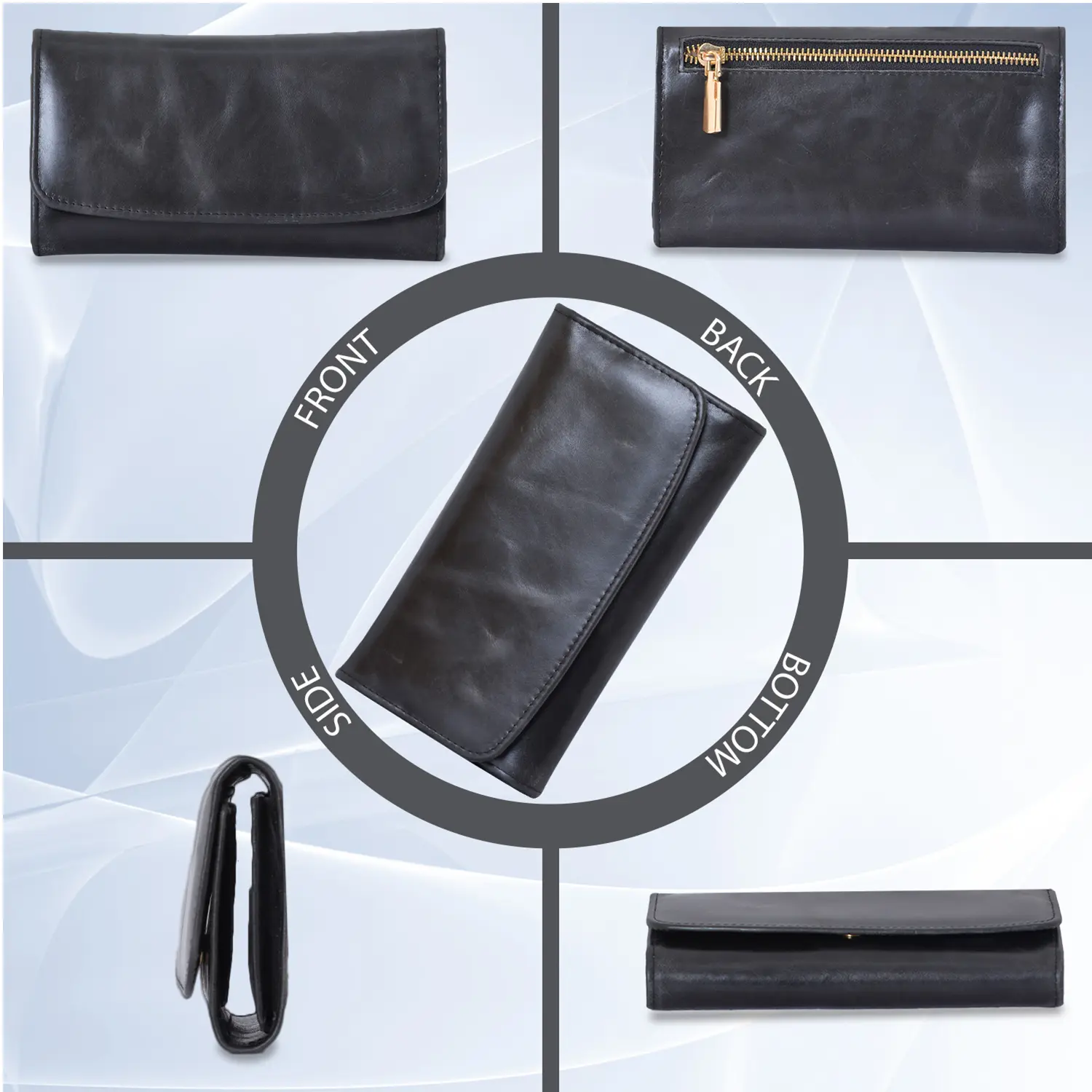 Women RFID Protected Tri-Fold Wallet