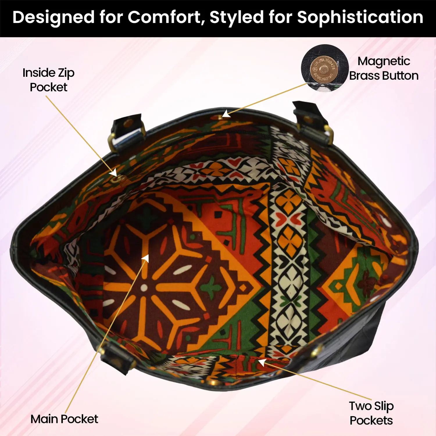 Genuine Leather Medium Tote Bag for Women