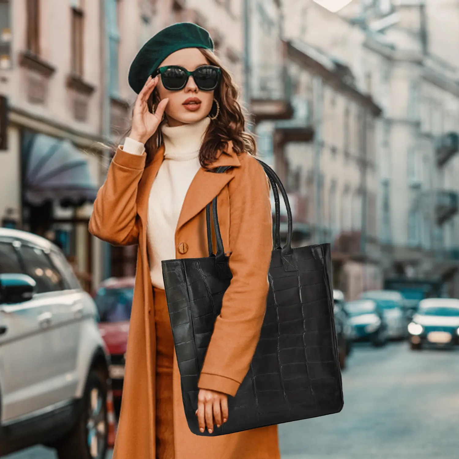 Leather Tote Bag Women