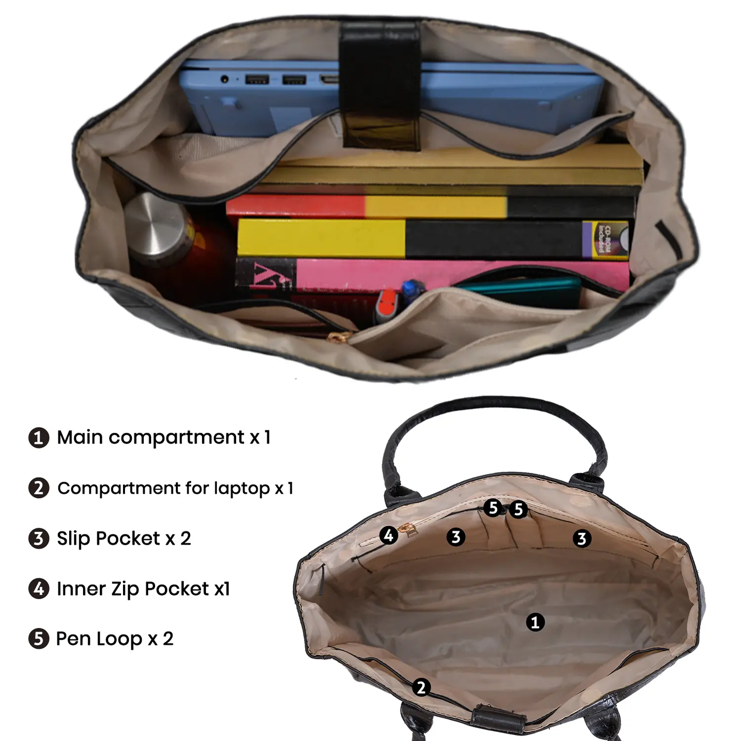 Leather Tote Bag Women